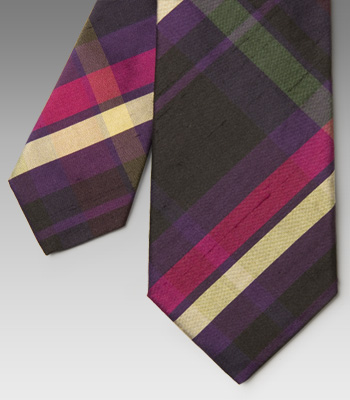 purple plaid tie. Purple Tartan Plaid Tie